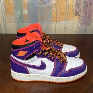 Jordan 1 Retro Tasmanian Devil  Phoenix Suns Court Purple/Bright Crimson…